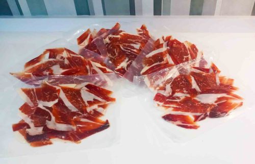 Blisters de jamón ibérico al vacío Vuelta y Vuelta