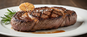 pieza de ternera a la plancha, muy apetitosa