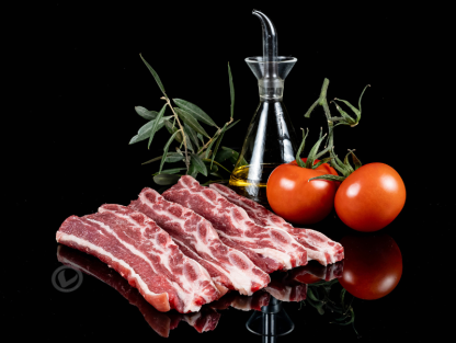 Tiras de churrasco o asado de tira de terneras de Vuelta y Vuelta